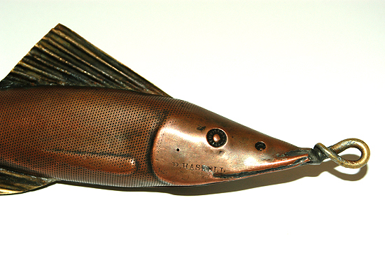 GIANT VINTAGE RAPALA FISHING LURE. STORE DISPLAY 18 INCHES LONG