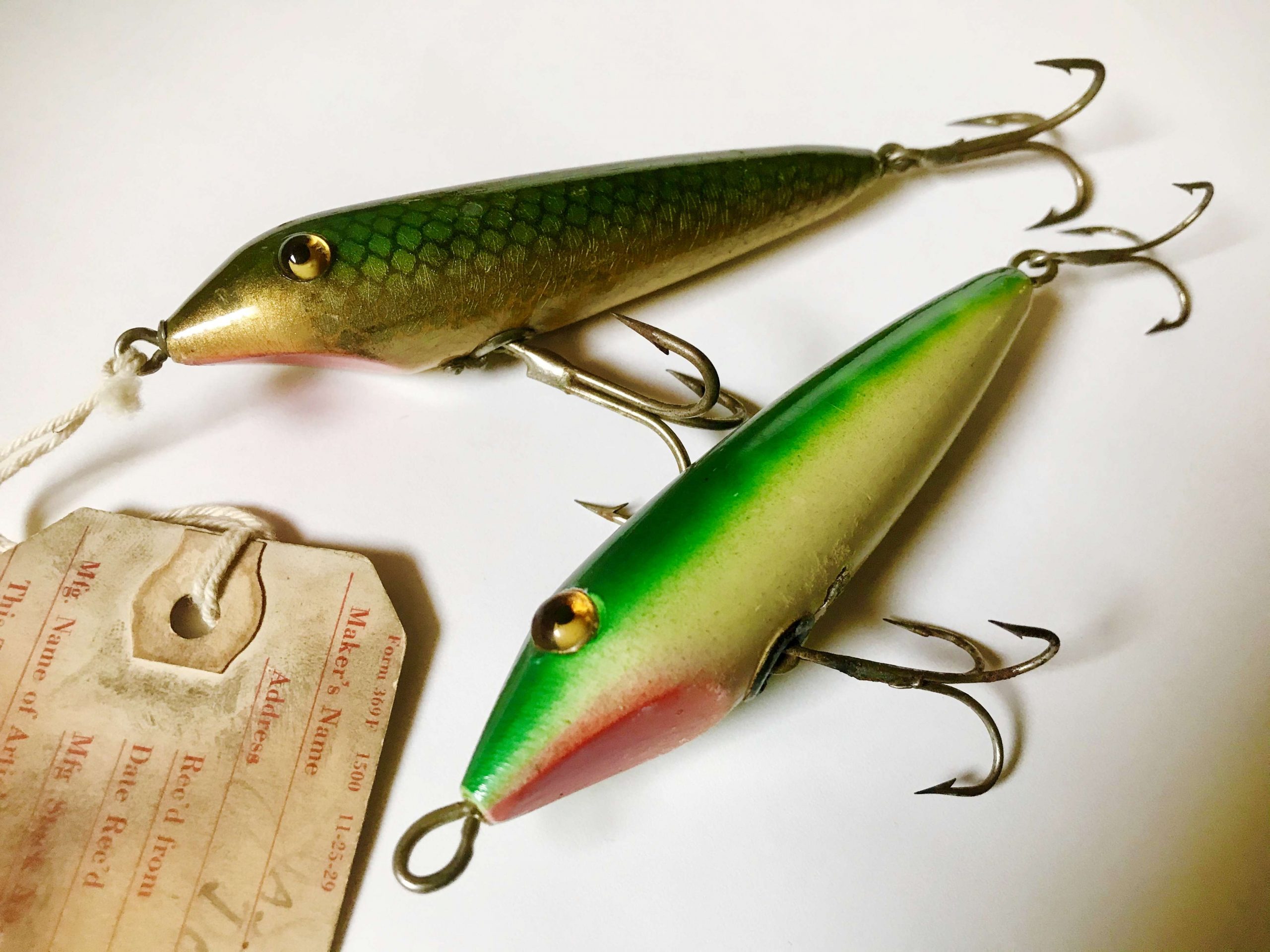 Vintage Heddon Original Zara Spook fishing lure Clear Color NOS