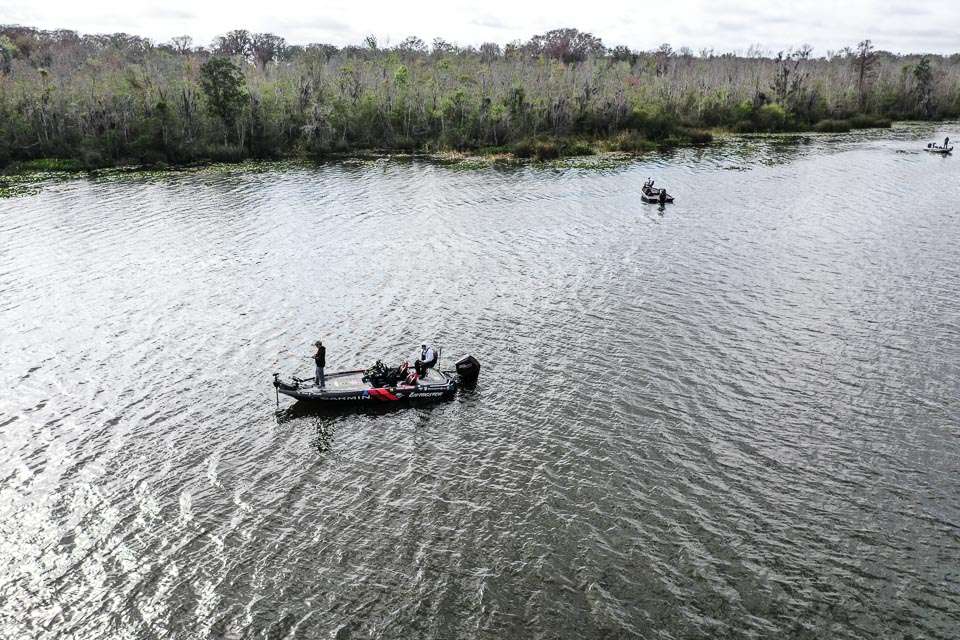 Nearby were another group of near-shore anglers, including Todd Auten. 