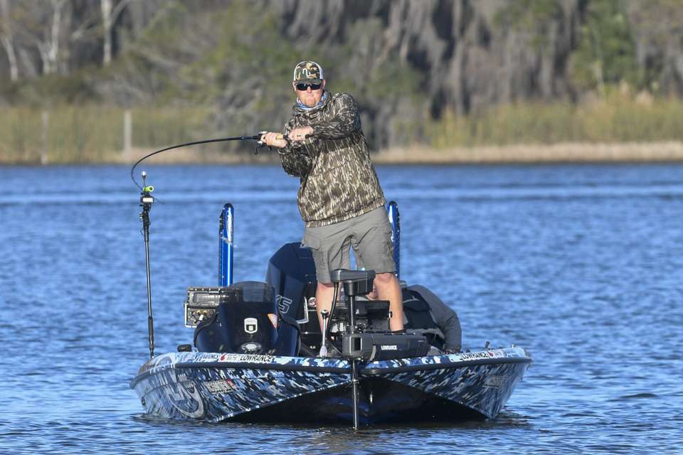 He quickly got back to work after putting the 4-pounder in the livewell.