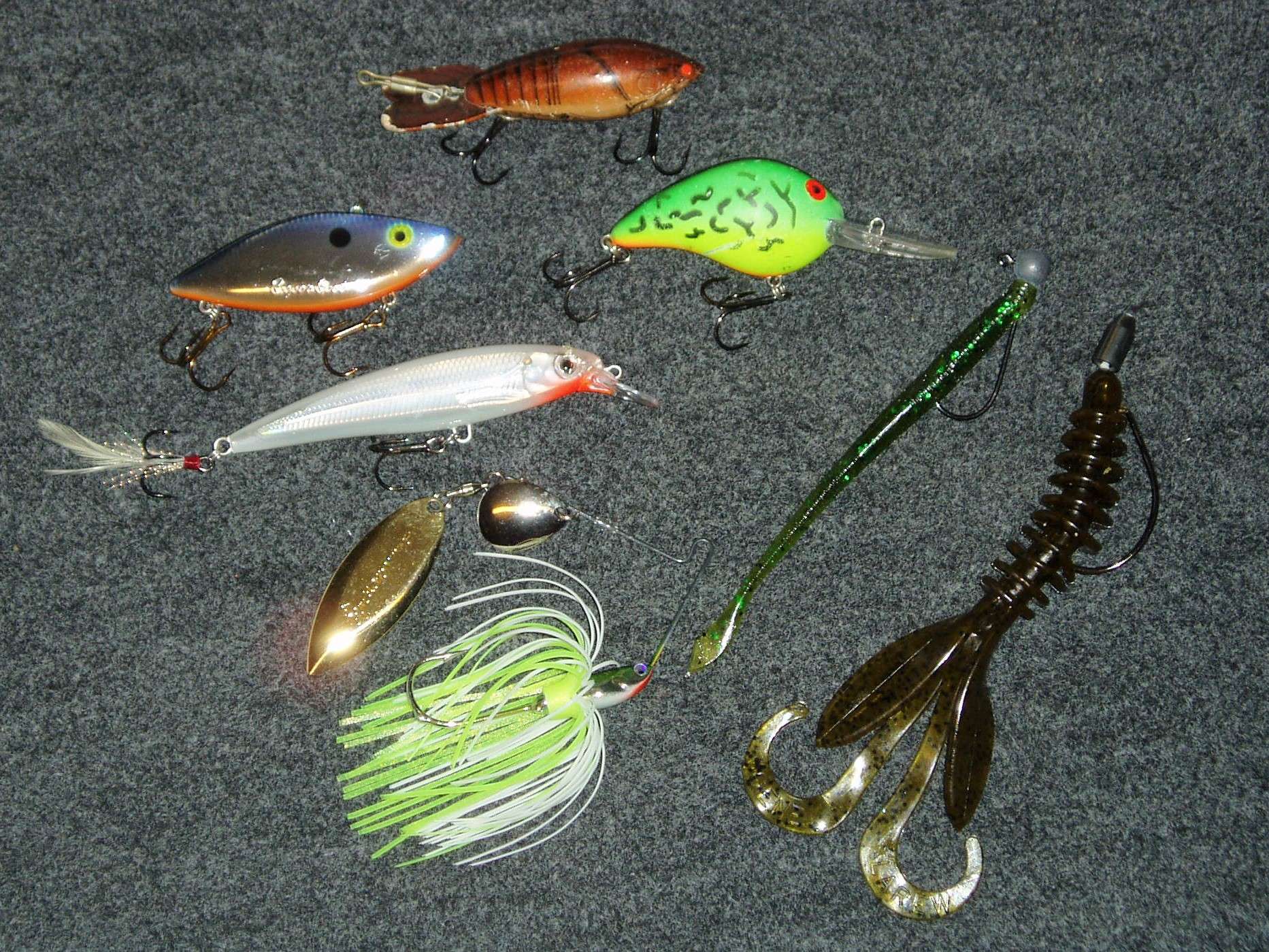 Green Fishing Lure, Cool Fishing Lure, Tiny Fishing Lure, Bass