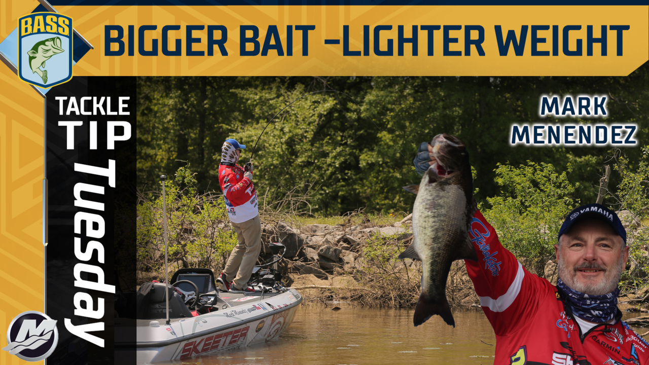 Tackle Tip Tuesday: Upsize baits, downsize weight for spring bass
