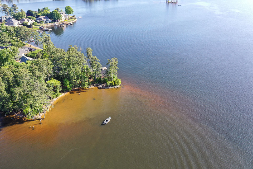 Lake Murray habitat flyover Bassmaster