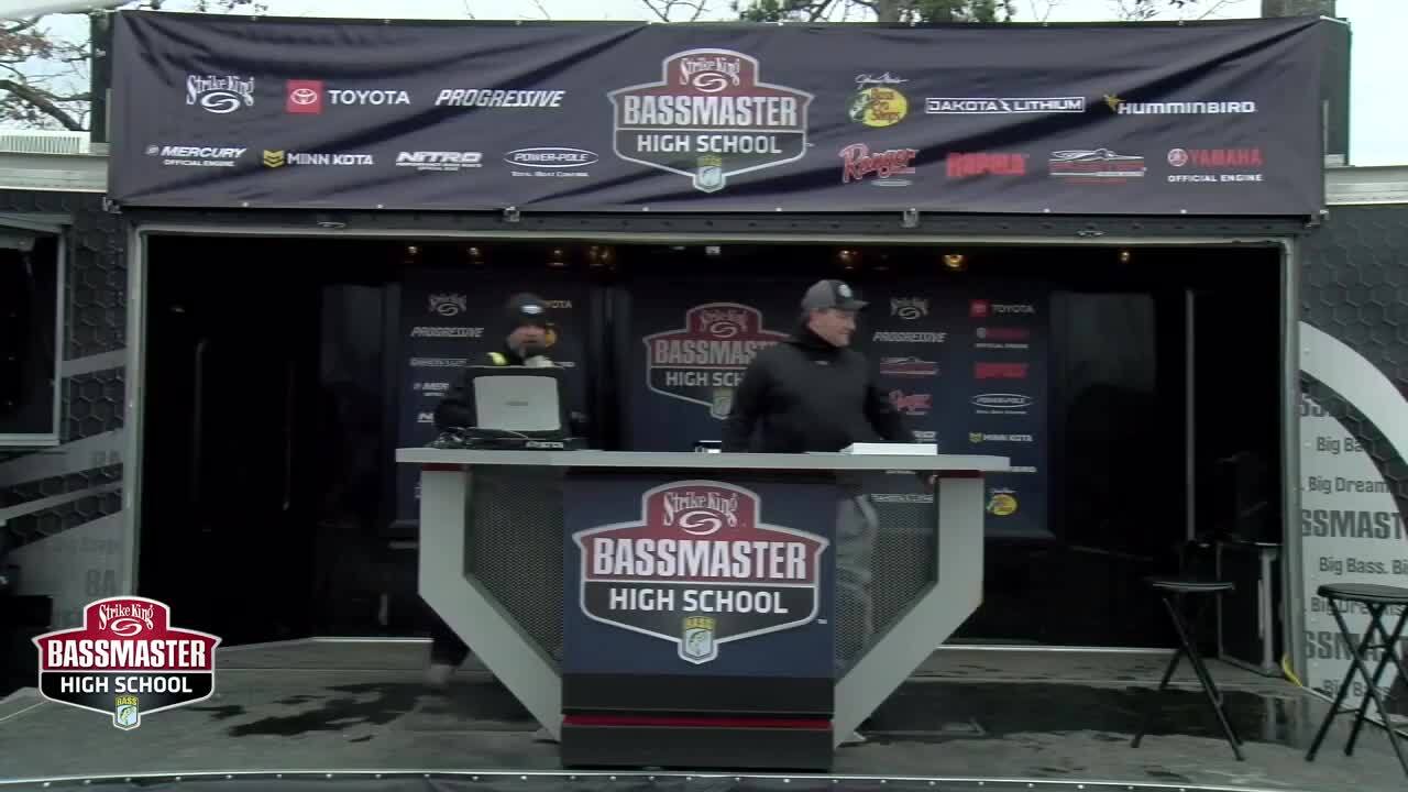 2024 Bassmaster High School Series weighin at Clarks Hill Reservoir