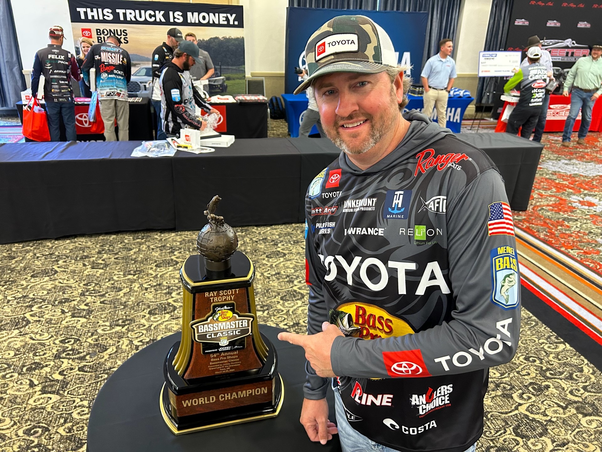 Arey's only missing one trophy - Bassmaster