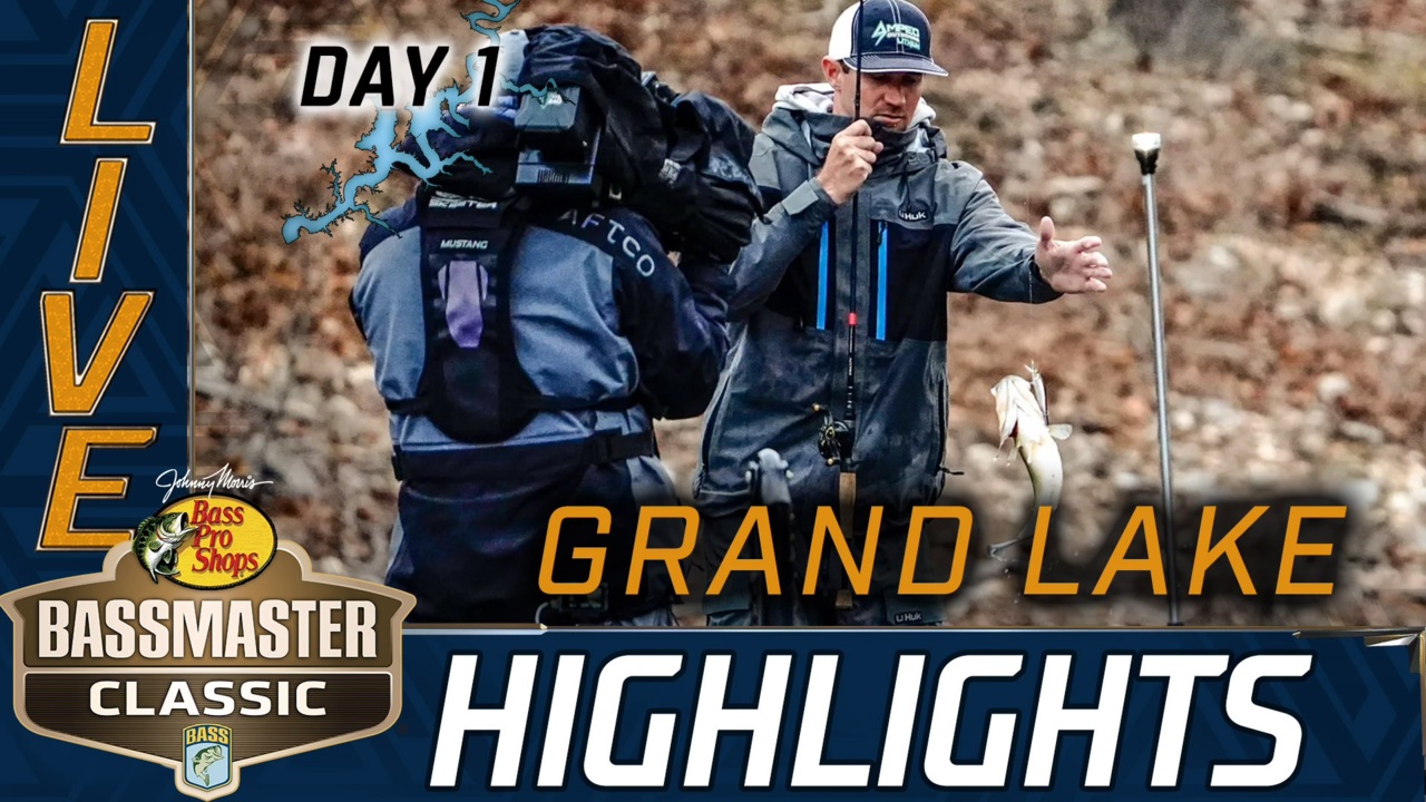 Highlights Day 1 action at 2024 Bassmaster Classic Bassmaster