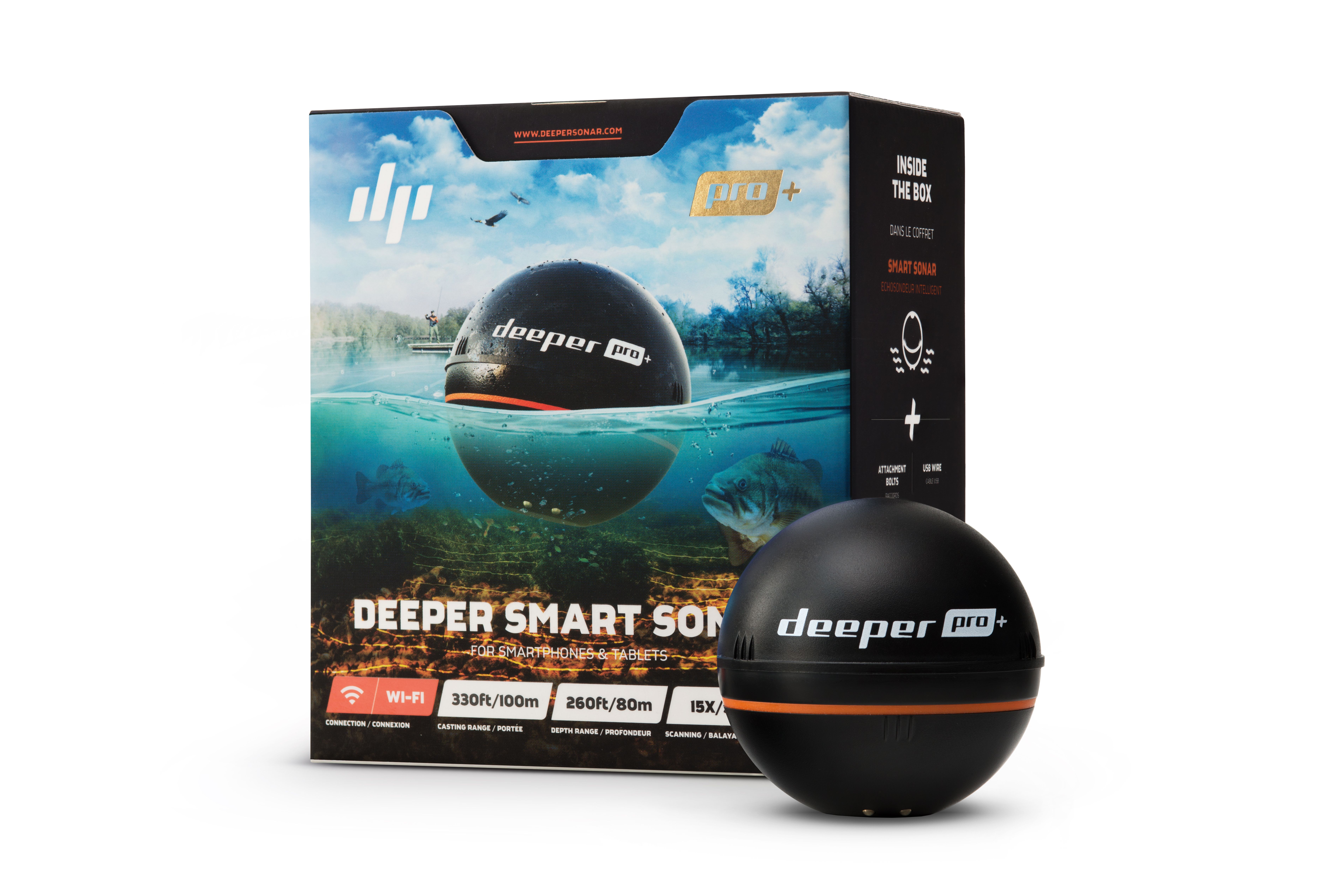 Deeper Smart Sonar PRO+ with GPS - Bassmaster